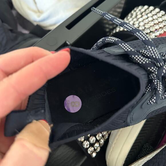 Urban Sport by J/Slides Knit Low Top Lace Up Sneaker Black 8 - Picture 7 of 8